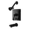 Kingston Brass Tub and Shower Faucet, 3, Wall Mount, Oil Rubbed Bronze KB86550DFL - alternate 1